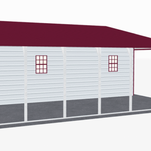 44x31 A-Frame Roof Continuous Barns view 4
