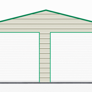 20x31 A-Frame Roof Garage view 2