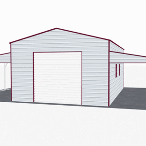 44x31 A-Frame Roof Step Down Barns view 2