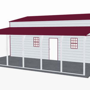44x31 A-Frame Roof Step Down Barns view 1