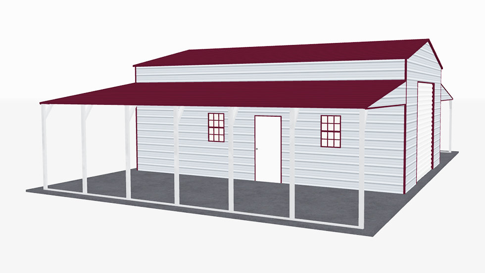 20x31_a-frame_roof_step_down_barns_left
