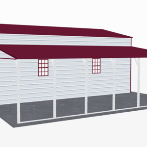 44x31 A-Frame Roof Step Down Barns view 4