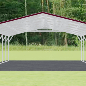 20x31 Vertical Roof Carport view 3