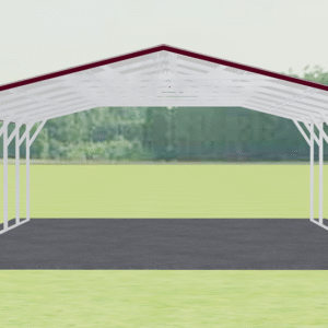 20x31 Vertical Roof Carport view 2