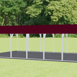 20x31 Vertical Roof Carport view 1