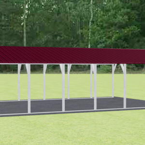 20x31 Vertical Roof Carport view 4