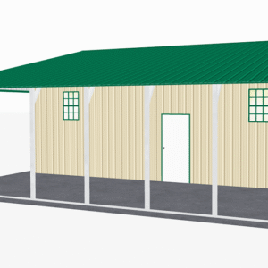 44x31 Vertical Roof Continuous Barns view 1