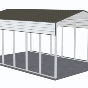 20x31 Vertical Roof RV Cover view 1