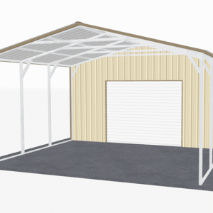20x31 Vertical Roof Utility Carport view 2