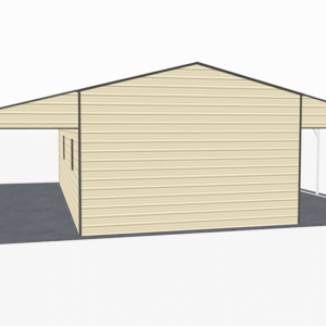 44x36 A-Frame Roof Continuous Barns view 3
