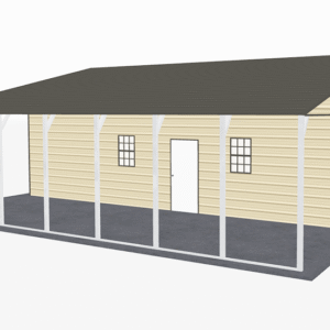 44x36 A-Frame Roof Continuous Barns view 1