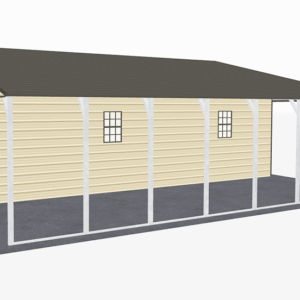 44x36 A-Frame Roof Continuous Barns view 4