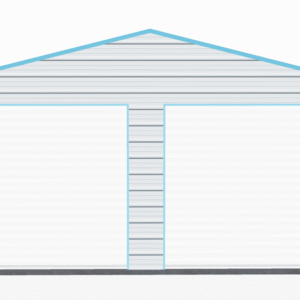 20x36 A-Frame Roof Garage view 2