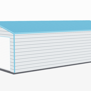 20x36 A-Frame Roof Garage view 4