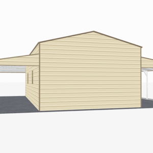 44x36 A-Frame Roof Step Down Barns view 3