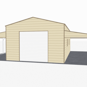 44x36 A-Frame Roof Step Down Barns view 2