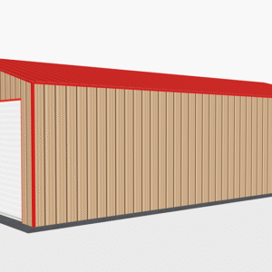 20x36 All Vertical Style Garage view 4