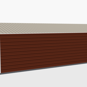 20x36 Residential Style Garage view 4