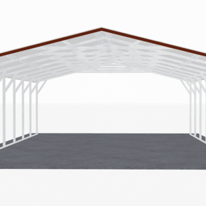 20x36 Vertical Roof Carport view 3