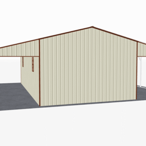 44x36 Vertical Roof Continuous Barns view 3