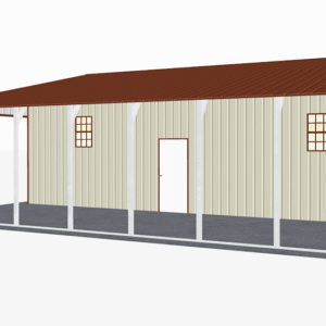 44x36 Vertical Roof Continuous Barns view 1