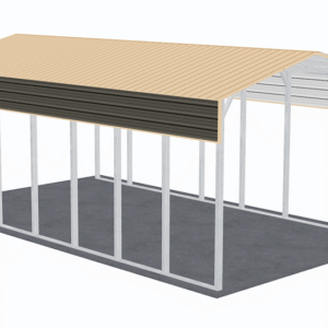 20x36 Vertical Roof RV Cover view 1