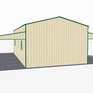 44x36 Vertical Roof Step Down Barns view 3
