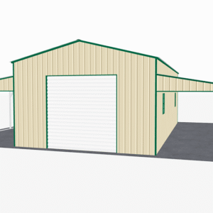 44x36 Vertical Roof Step Down Barns view 2