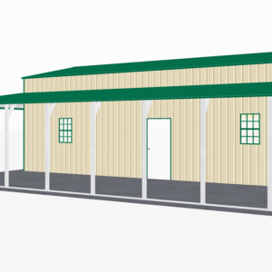 44x36 Vertical Roof Step Down Barns view 1