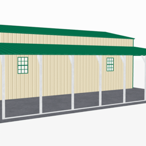 44x36 Vertical Roof Step Down Barns view 4