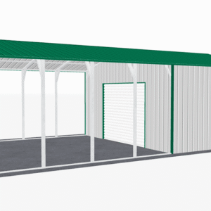 20x36 Vertical Roof Utility Carport view 4