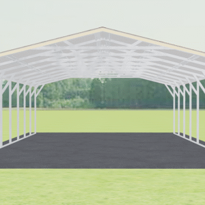 20x41 Vertical Roof Carport view 2