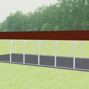 20x41 Vertical Roof Carport view 1
