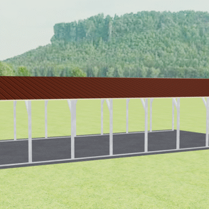 20x41 Vertical Roof Carport view 4