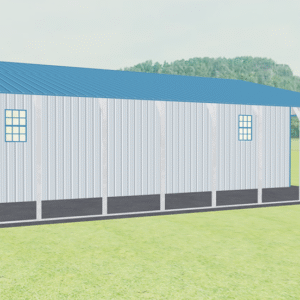 44x41 Vertical Roof Continuous Barns view 4