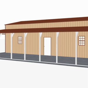 44x41 Vertical Roof Step Down Barns view 1