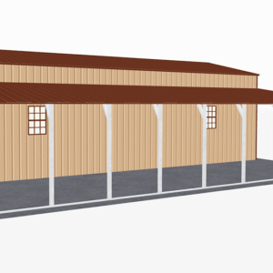 44x41 Vertical Roof Step Down Barns view 4