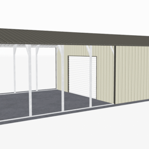 20x41 Vertical Roof Utility Carport view 4