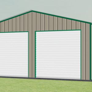 20x46 All Vertical Style Garage view 2