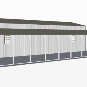 44x46 Vertical Roof Step Down Barns view 4