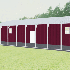 44x51 Vertical Roof Continuous Barns view 1
