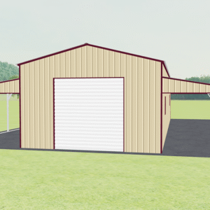 44x51 Vertical Roof Step Down Barns view 2