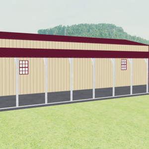 44x51 Vertical Roof Step Down Barns view 4