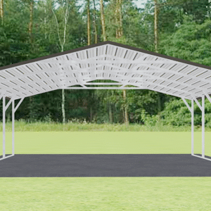 22x21 A-Frame Roof Carport view 3