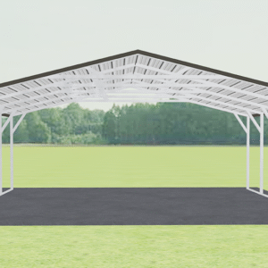 22x21 A-Frame Roof Carport view 2
