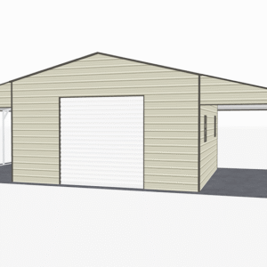 46x21 A-Frame Roof Continuous Barns view 2