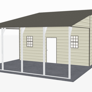 46x21 A-Frame Roof Continuous Barns view 1