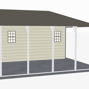 46x21 A-Frame Roof Continuous Barns view 4