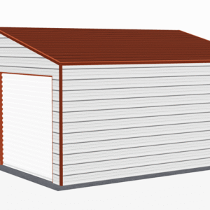 22x21 A-Frame Roof Garage view 4