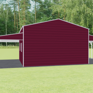 46x21 A-Frame Roof Step Down Barns view 3